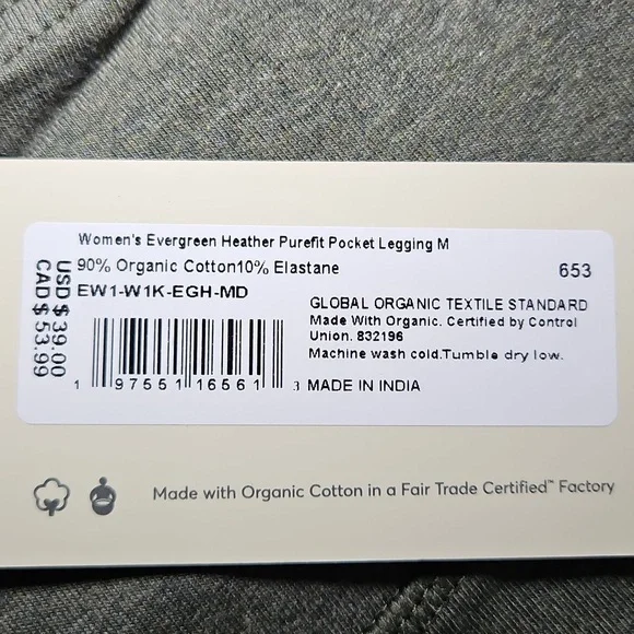 Pact Purefit Pocket Leggings - Picture 8 of 9